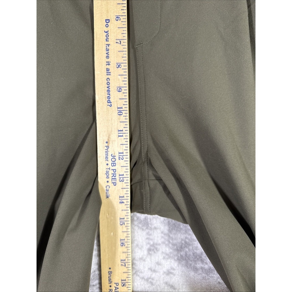 Halara Halotek Air Pants Womens Size Large Earthy Green Wide Leg Stretch Boho - Picture 6 of 13